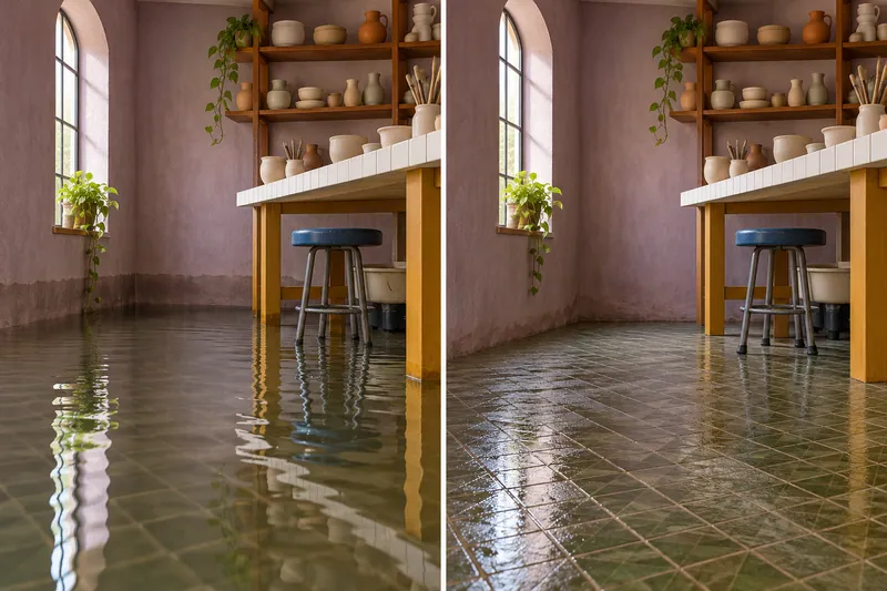 Water Extraction Near Queen City Park before and after accessible standing-water removal